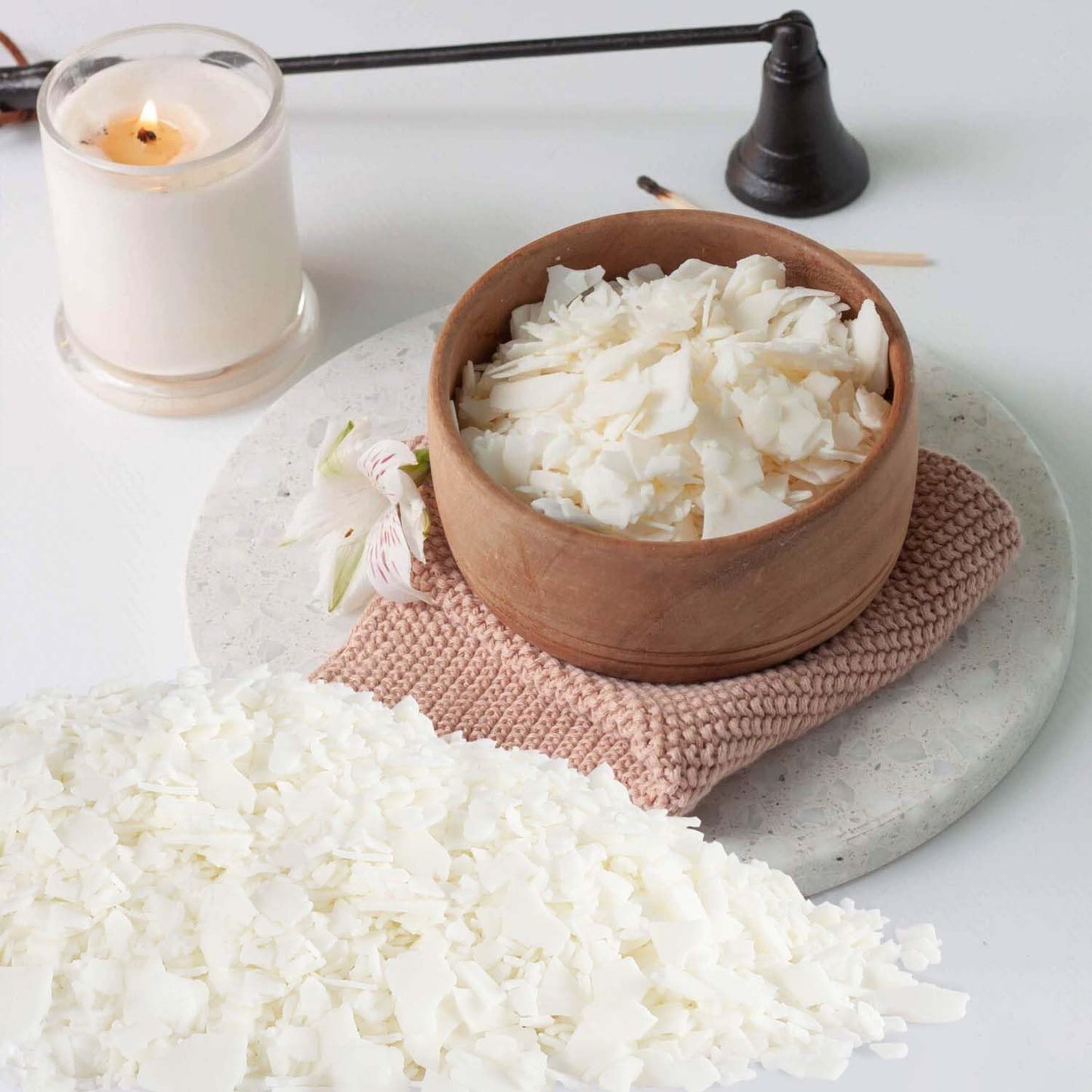 Wfmolcand Soy Wax for Candle Making - 30 LB Natural Soy Wax Candle Wax for DIY Candle Making Supplies…