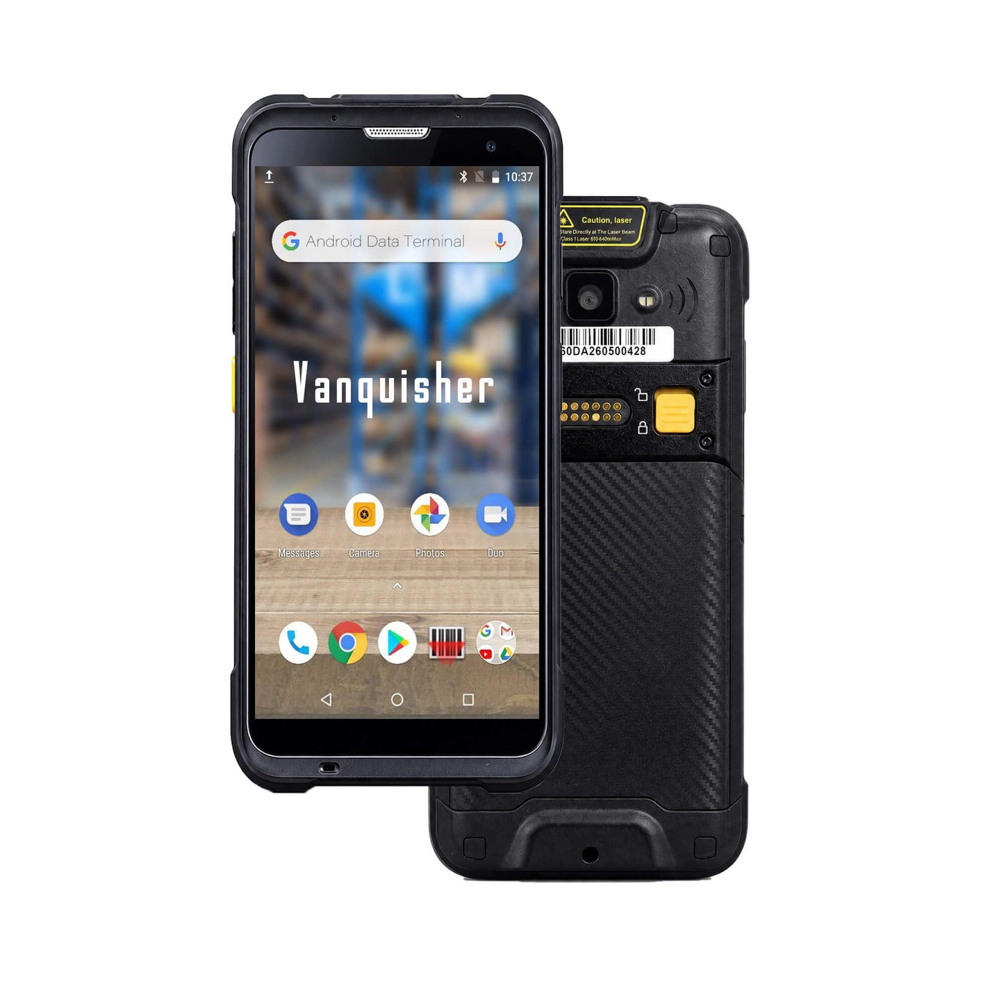 Vanquisher Rugged Enterprise PDA Android Barcode Scanner H66, 5.5" Touchscreen, Upgradable OS, Zebra SE4710 Scan Engine & 4G LTE, with Protective Case, Continuous Android Updates & Lifetime Support