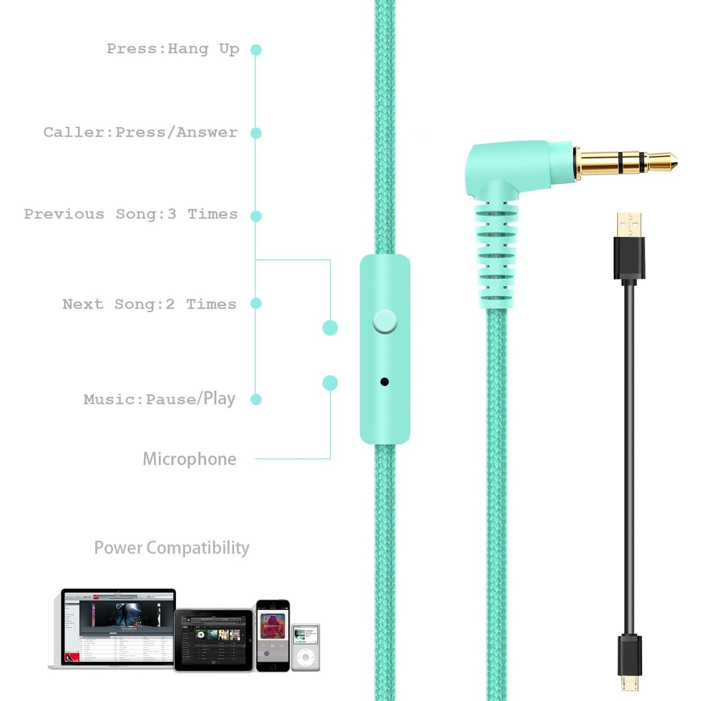 Riwbox Bluetooth Headphones, XBT-80 Folding Stereo Wireless Bluetooth Headphones Over Ear with Microphone and Volume Control, Wireless and Wired Headset for PC/Cell Phones/TV/Gym (Purple Green)