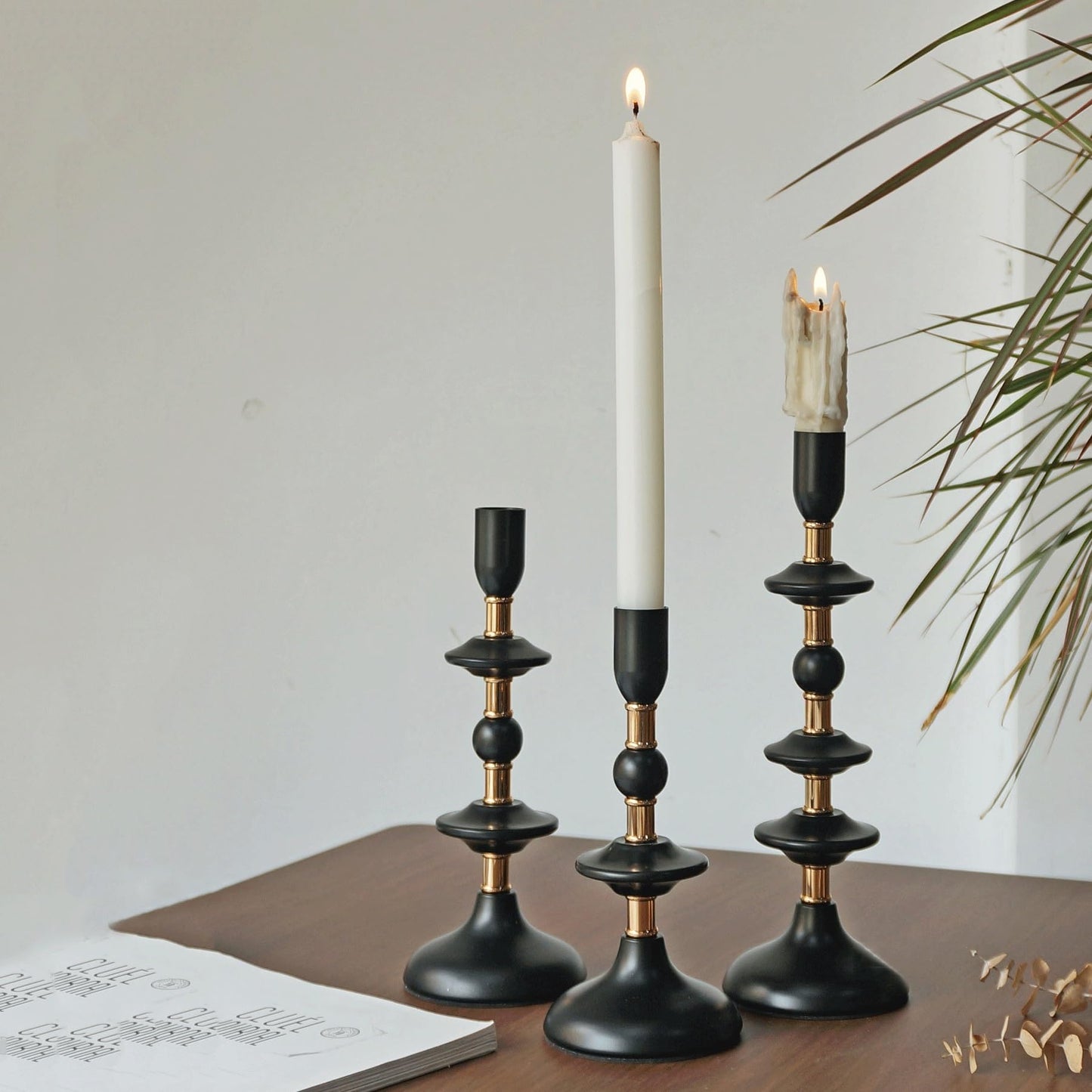 Candlestick Holders Candlestick Iron Decorative Ornament Candle Pedestal Candle Holders ﻿for Dinner Room Table ﻿ Candle Holders(Small)