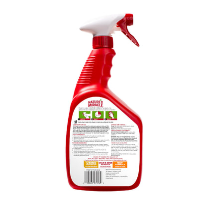 Nature’s Miracle Advanced Stain and Odor Eliminator Dog Spray, Fresh Scent, Severe Mess Enzymatic Formula For Tough Pet Messes, 32 Ounces