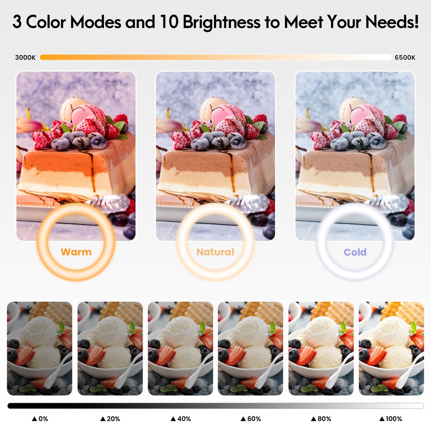Overhead Camera Mount with Ring Light Phone Holder,10" LED Ring Light for Desk with Stand and Remote for iPhone,Phone Tripod with Light for Video Recording TikTok Live Stream Cooking Kitchen Vlogging
