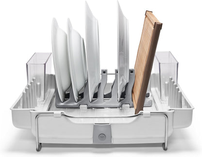 OXO Good Grips Foldaway Dish Rack - Space-Saving Design for Efficient Drying | Compact & Durable