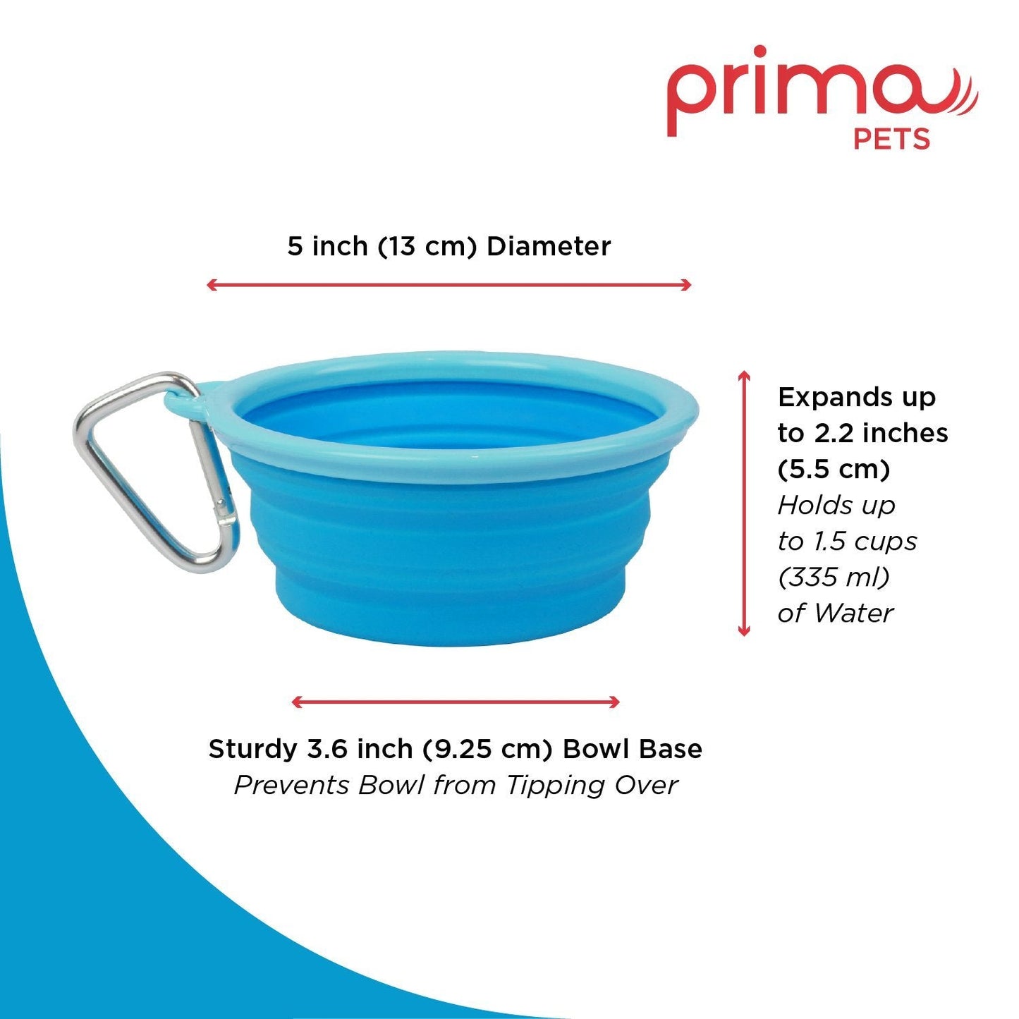 Sale Collapsible Silicone Water Travel Bowl with Clip for Dog and Cat, Portable and Durable Pop-up Feeder for Convenient On-The-go Feeding Size: Large (5 Cups) Grey