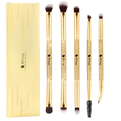 DUcare Foundation Brush Contour Bronzer Makeup Brush Double Ended Self Tanner Brush Sculpting Brush for Blending Liquid Powder Concealer Cream Cosmetics Blush Buffe