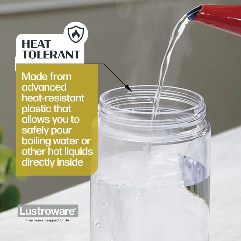 QuickServe Large Airtight Pitcher - 3L (101oz), Heat Resistant, BPA-Free SAN Plastic, One Touch Open & Close, Space-Saving, Made in Japan - White