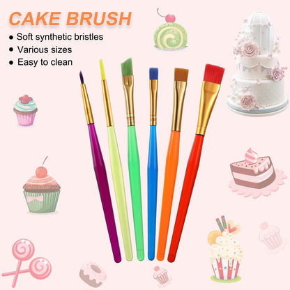 Patelai 57 Pcs Cake Decorating Tools, Cookie Fondant Modeling Set, Marshmallow Sculpting Brush and Fondant Modeling Tools for DIY Cake Sugar Gum Paste Decorating Supplies