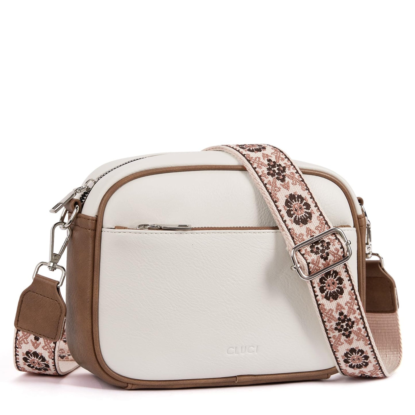 CLUCI Crossbody Bags for Women Trendy, Vegan Leather Shoulder Handbags，Purses for Women with Adjustable Wide Strap