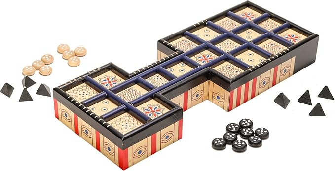 The Royal Game of Ur Board Game – Ancient Strategy Board Game for 2 Players Fast-Paced and Easy to Learn Over 4500 Years Old