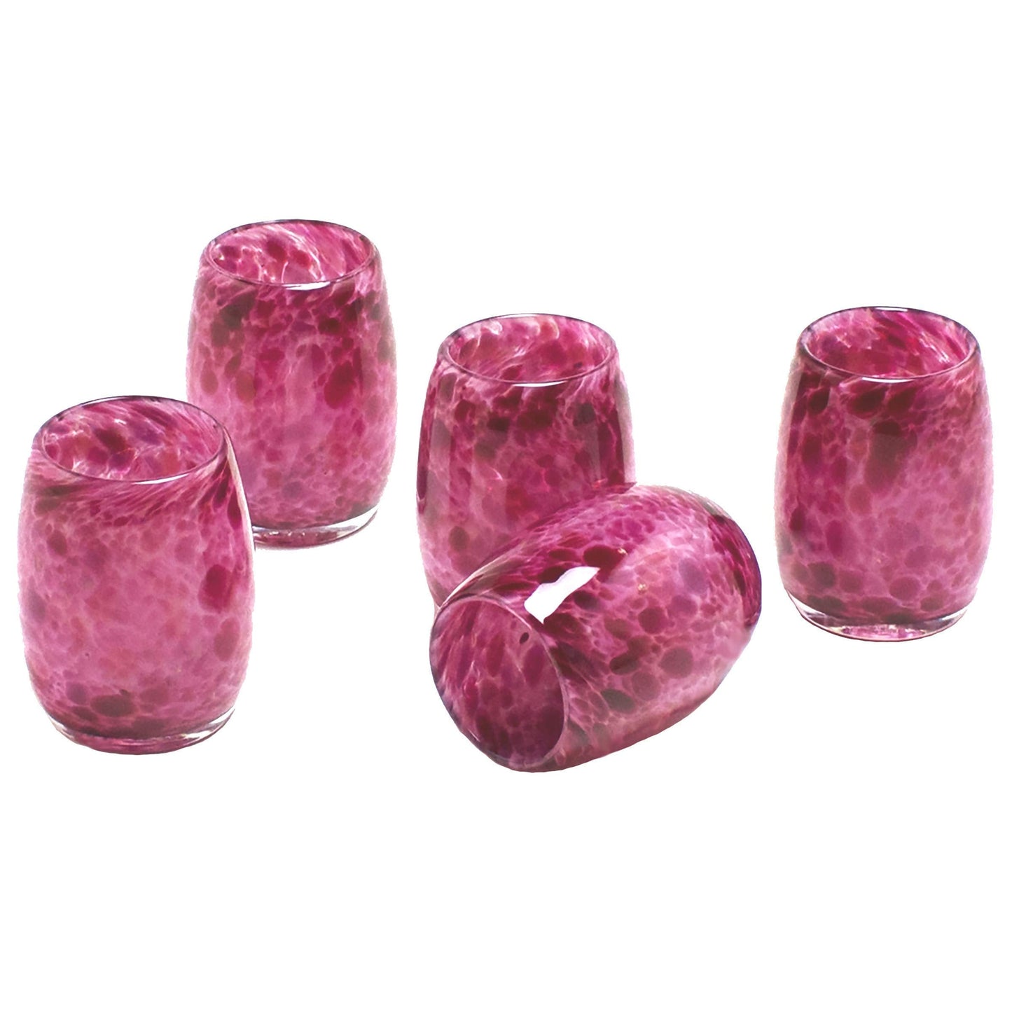 Totally Blown Glassworks Votive Candle Holder, Tea-Light, Handmade Blown Glass, Accent Vase, Centerpiece, Home Decor, Artist Dehanna Jones, Seattle, WA. (Pretty in Pink)