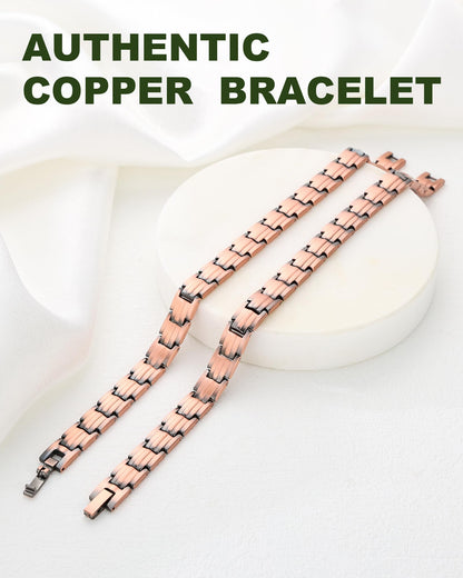 MagEnergy Copper Bracelet for Women, 99.9% Pure Copper Magnetic Bracelet, Adjustable Bracelet Jewelry Gifts (Classic Style)
