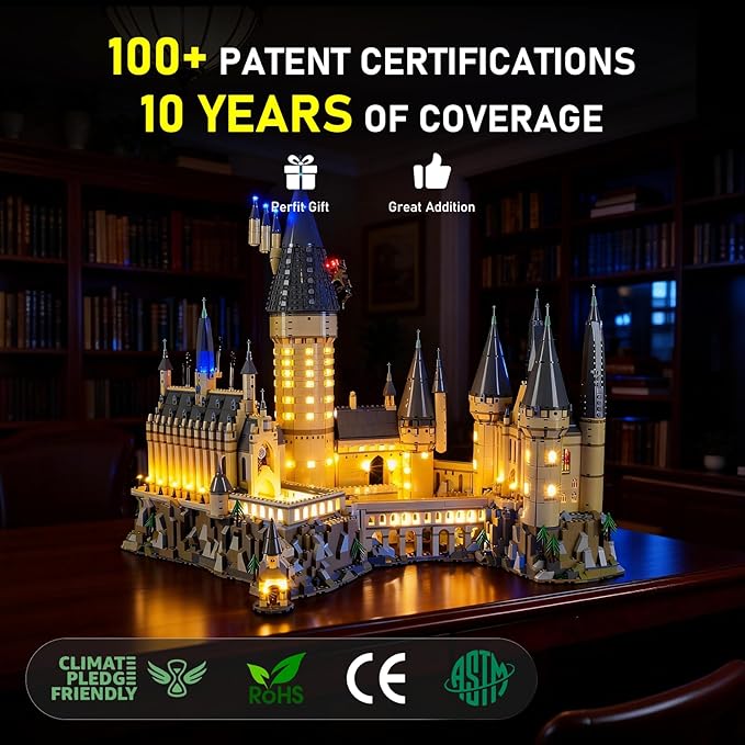 BRIKSMAX Led Lighting Kit for Harry Potter Hogwart's Castle - Compatible with Lego 71043 Building Blocks Model- Not Include The Lego Set