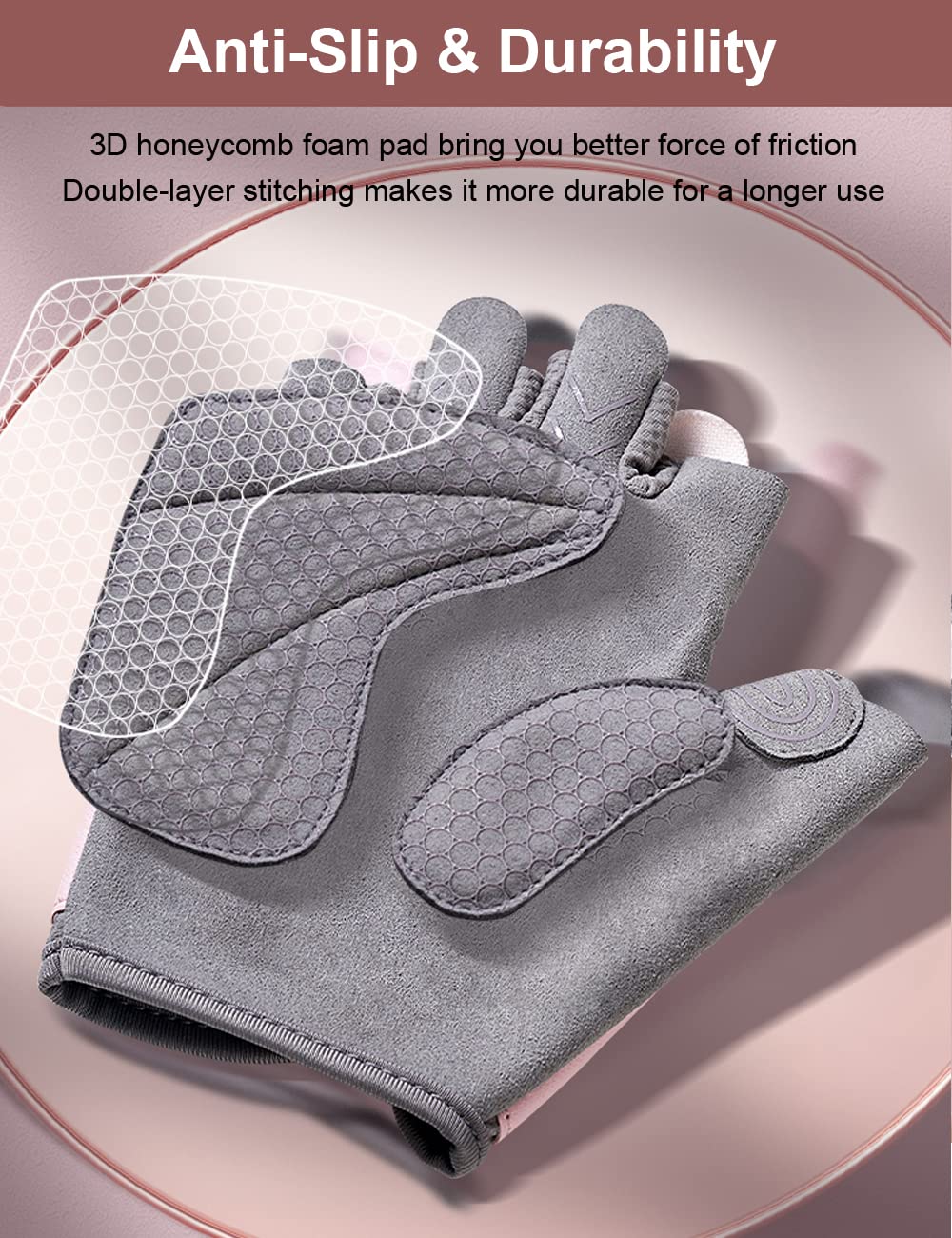 Workout Gloves - Gym & Fitness Gloves for Women, Hand Protection for Working Out