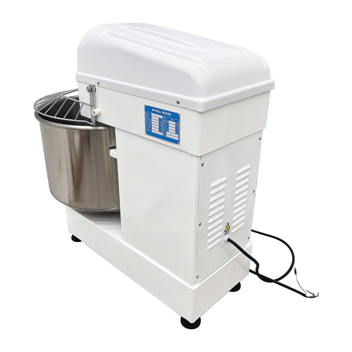 LGXEnzhuo 60L Stand Mixer, 220V 3700W Dough Kneading Machine, Commercial Electric Dough Mixer Machine, Double Action Double Speed Spiral Dough Mixer, Three-phase Voltage