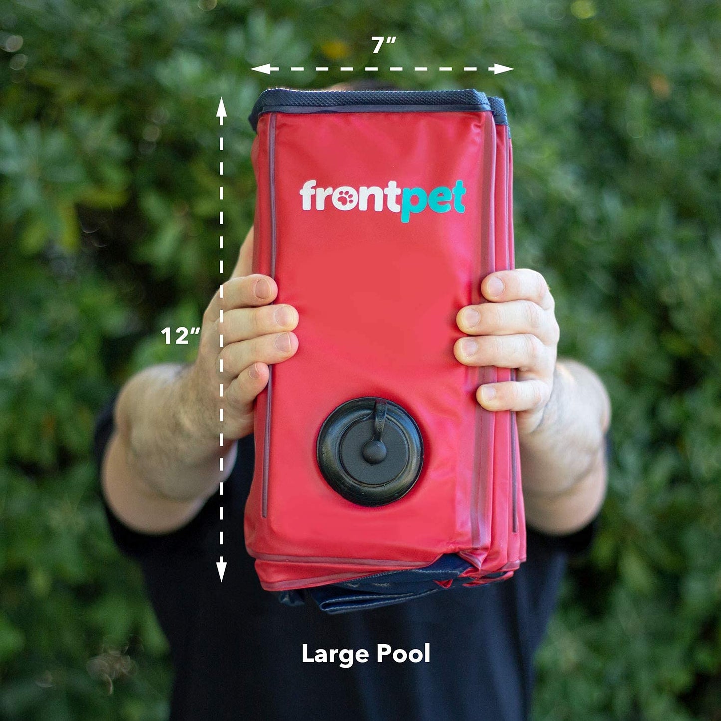 Frontpet Foldable Dog Pool - Collapsible Pet Pool, Bathing Tub and Kiddie Pool, Perfect for Small, for Medium and for Large Dogs (Small - Extra Large)