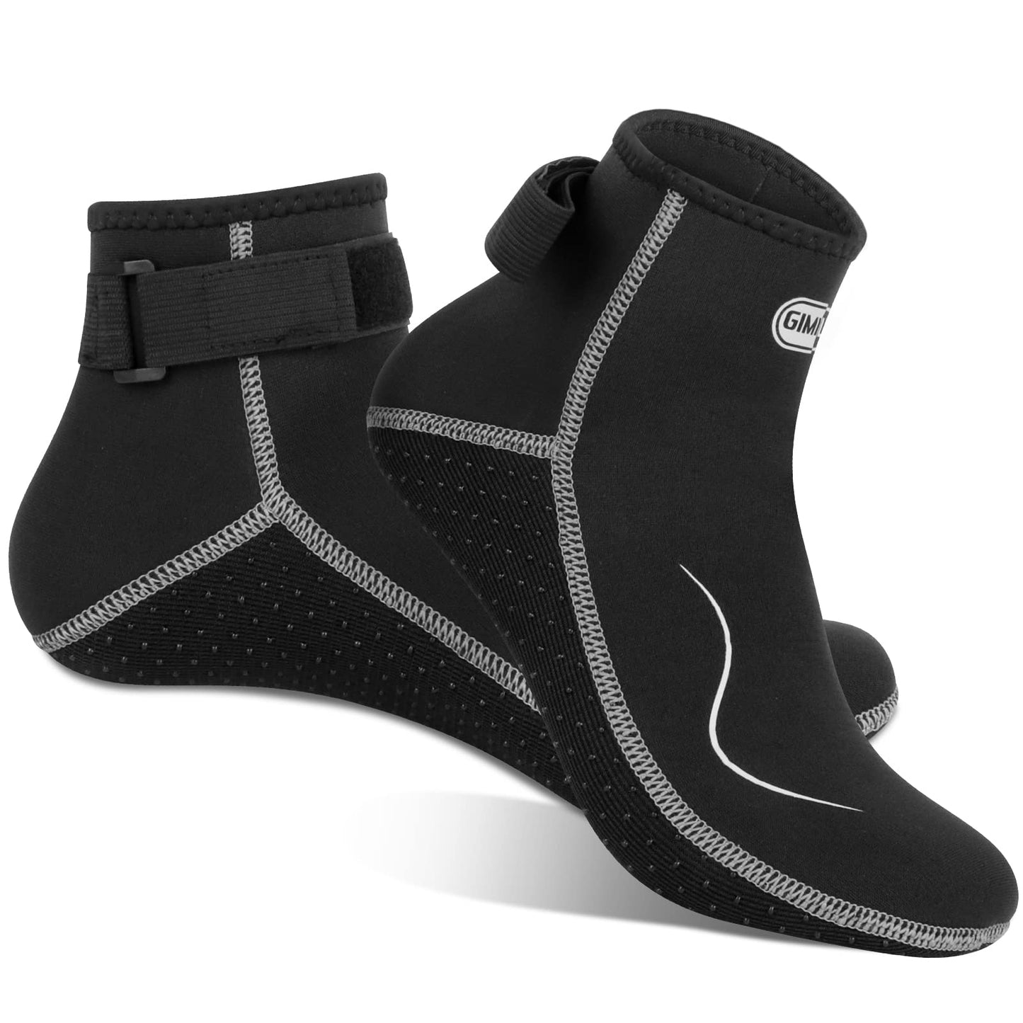 Gimilife Neoprene Socks, 3MM Water Socks for Women Men, Diving Wetsuit Sock for Beach Volleyball Snorkeling Surfing