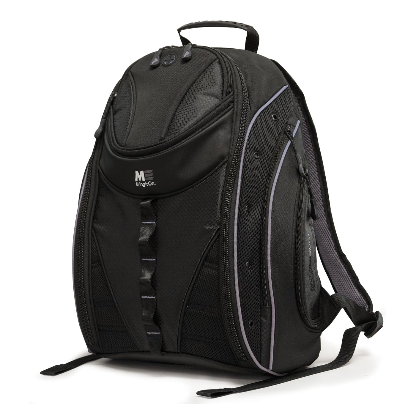 Mobile Edge Express 2.0 Laptop Backpack for Men and Women, Compatible with PC and Mac Laptops 16-17 Inch, Travel Work Business Computer Bag, MEBPE32, Black with Royal Blue Trim