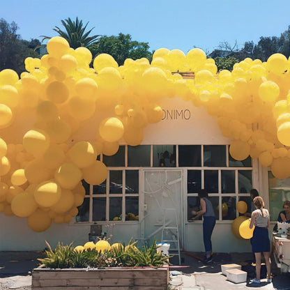 PartyWoo Mustard Yellow Balloons 100pcs 12 Inch Boho Netural Fall Balloons for Birthday Engagement Baby Shower Anniversary Bee Sunflower Little Cutie Thanksgiving Party Decorations Yellow-F57