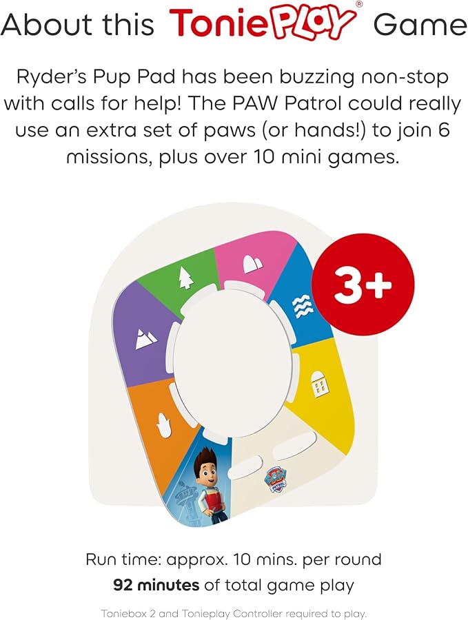 Tonies PAW Patrol: Adventure Bay Rescue Heroes Tonieplay Story Game + Controller [Requires Toniebox 2]
