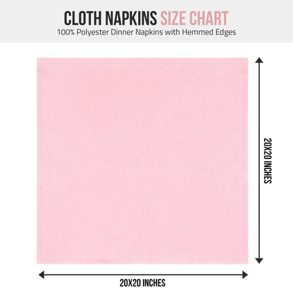 Utopia Home Pink Cloth Napkins (12 Pack, 20x20 Inches), Ideal Dinner Napkins for Party, Wedding and Lunch/Dinner