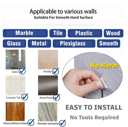 Heavy Duty Adhesive Hooks 18 Pack - Holds 15 lbs, No Drill Stick Plastic Hook Hangers for Hanging Towel Shower Bathroom, Kitchen, Cabinet - Strong Wall Hanger for Ornaments, Apartment Bedroom
