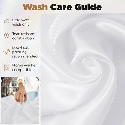 White Tablecloths for Rectangle Tables 10 Pack 60 x 126 Inches Reusable and Washable Table Clothes for 6-8 Ft Tables Polyester Fabric Wrinkle Resistant Heat Proof Table Covers for Wedding Party