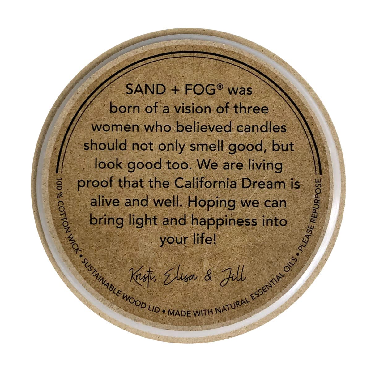 Sand + Fog Scented Candle - White Pumpkin – Additional Scents and Sizes – 100% Cotton Lead-Free Wick - Luxury Air Freshening Jar Candles - Perfect Home Decor – 9.5oz Molded Glass - Fall Scent