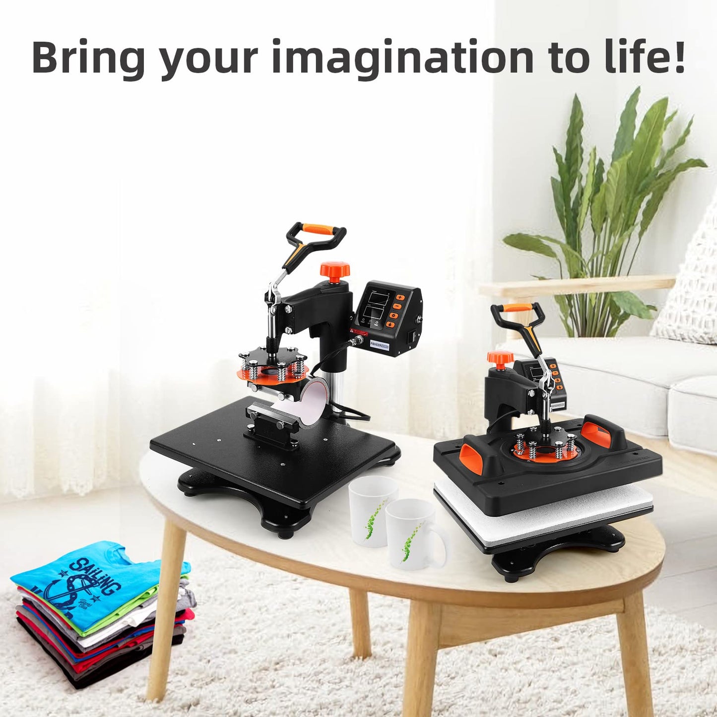 Heat Press Machine, 11-in-1 Heat Printing Machine, 12" X 15", Fast Heating,360 Degree Swing Away, Heat Transprint Machine with Various Accessories for Apparel and Bottle, Mug,Palate, Pillow and More