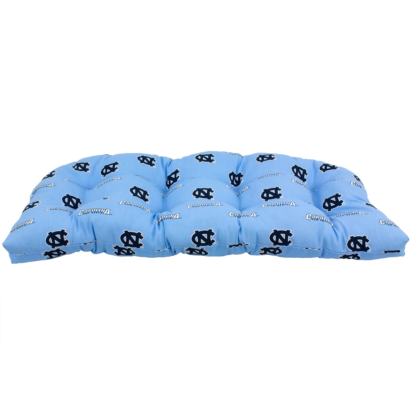 College Covers Comfy Loveseat Settee Cushion, 46 in x 20 in x 3 in, North Carolina Tar Heels