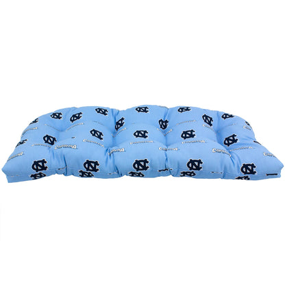 College Covers Comfy Loveseat Settee Cushion, 46 in x 20 in x 3 in, North Carolina Tar Heels