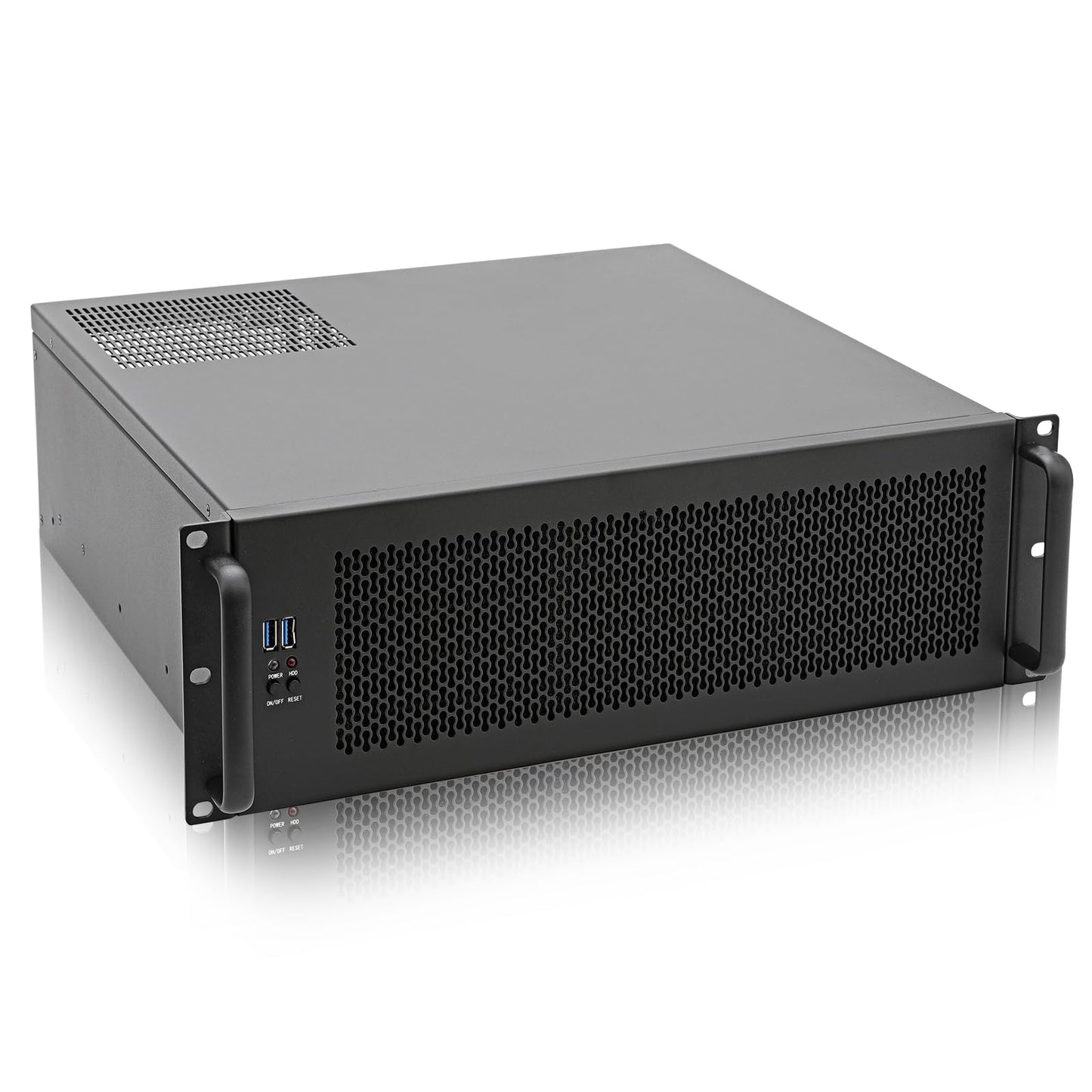 RackChoice 3U Rackmount Server Chassis ATX/Micro ATX/Mini-ITX (8x3.5 or 6x3.5+2x2.5,with Front 3x120mm Fan Support Standard ATX PSU or SFX PSU (Using the ATX to SFX Bracket with Chassis)