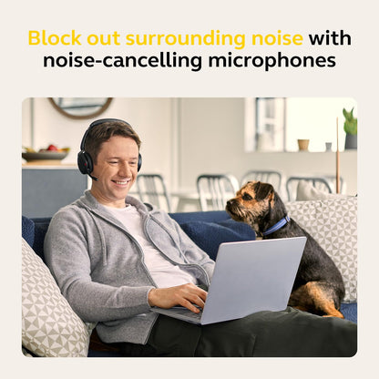 Jabra Evolve2 65 Flex Wireless Stereo Headset - Bluetooth, Noise-Cancelling ClearVoice Technology & Hybrid ANC - Certified for Microsoft Teams - Black