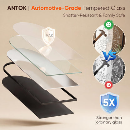 Antok 81" x41” Arched Full Length Floor Mirror, Black Aluminum Frame, Free Standing/Wall Mount/Leaning for Bedroom, Living Room, Dressing Room
