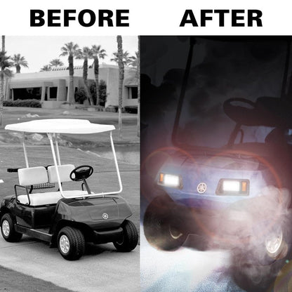 Shu-Ran Golf Cart LED Street Legal light Compatible Yamaha lights Kit G14, G16, G19, G22 Golf Cart Headlight Tail Light Kit 12V