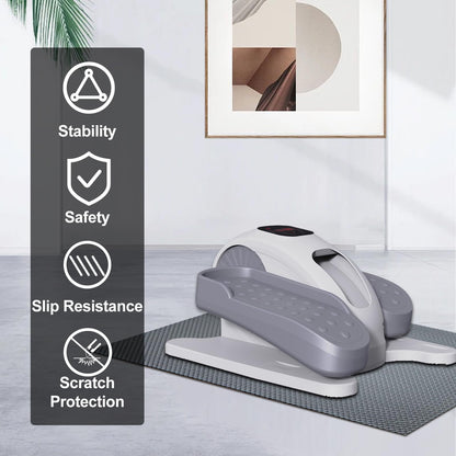 Non-Slip Mat for Ellipse Leg Exerciser Machine, Apply to Under Desk Elliptical Peddler While Sitting, Perfect for Electric Seated Foot Pedal Exerciser, Enhanced Stability & Floor Protection