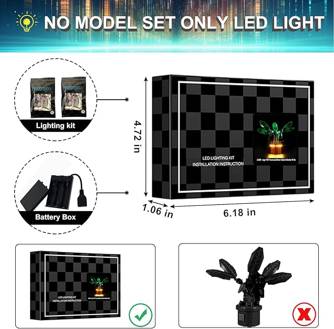 LED Light Kit for Lego 76433 Mandrake Set Compatible with Lego 76433 Building Blocks Model(Not Include Blocks Set)