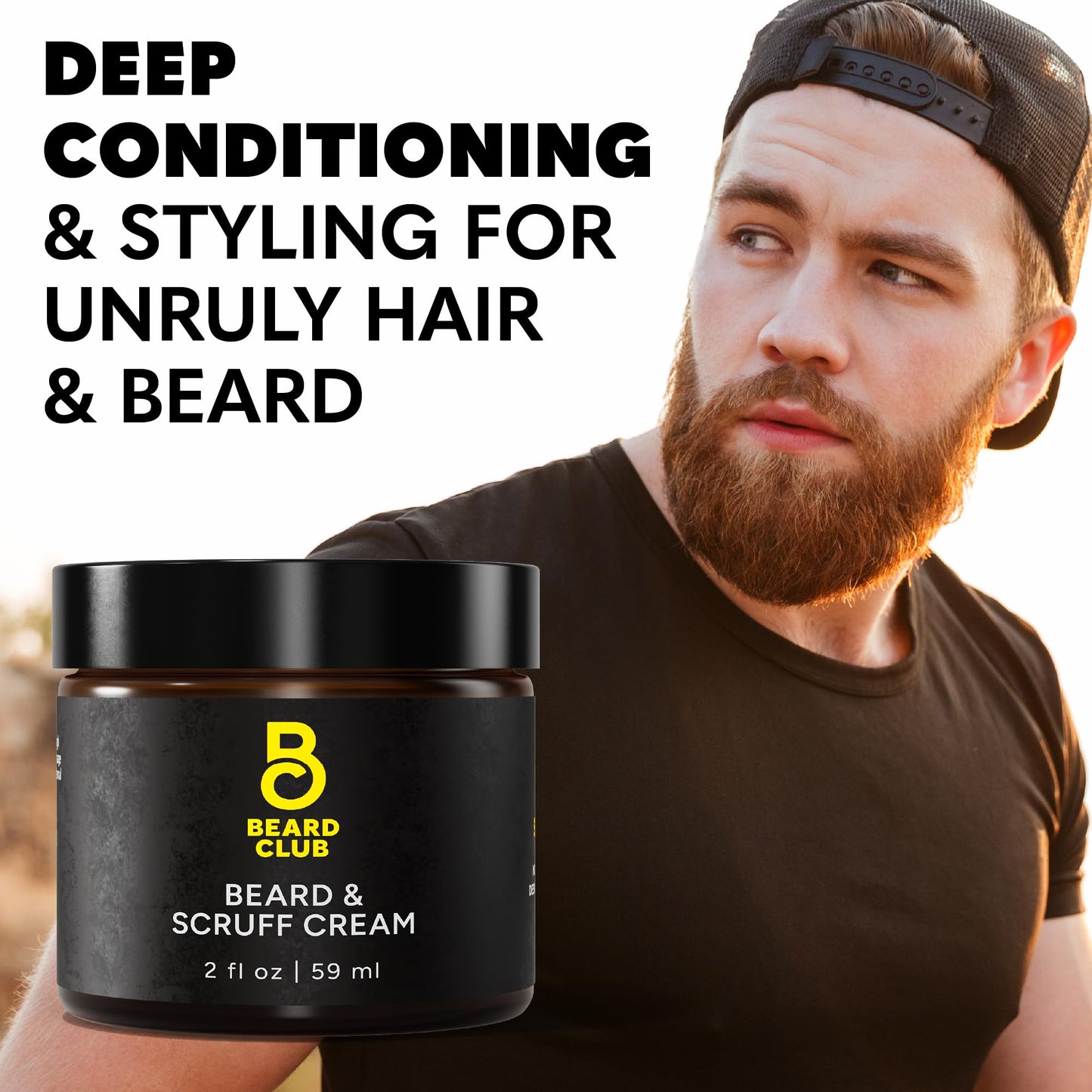 Beard Club - Beard Growth Serum with Natural Castor, Coconut and Avocado to Grow a Thicker, Fuller Beard, Fill in Patches and Stimulate Healthier Facial Hair Growth