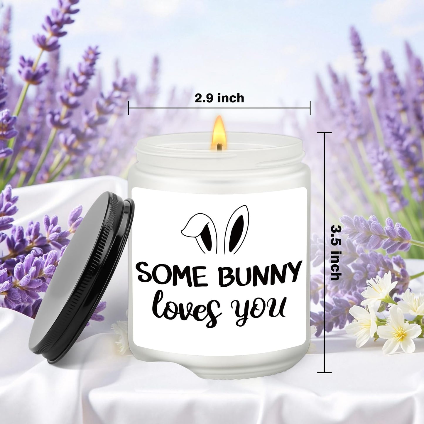 Some Bunny Loves You Happy Easter Gift for Her, Easter Gift for Him, Cute Candle Holiday Decoration, BFF Friend Gifts, Easterday Decor, Gifts for Mom, Easterday Bunny Basket Ideas, Scented Soy Candle