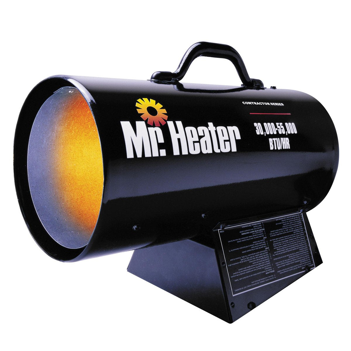 Mr. Heater MH125FAV 125,000-BTU Forced-Air Propane Heater, Black