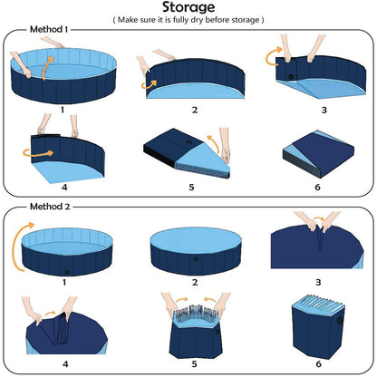 SUNWUKING Collapsible Sand and Water Table for Toddler - Portable Baby Sensory Play Pit with Foldable Design, Summer Fun, Creative Play, Pet Bathing, Ball Pit Games and Small Sandbox - Easy to Store