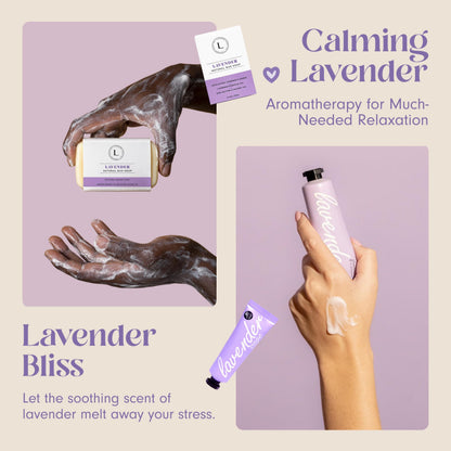 Unboxme Luxury Lavender Spa Gift Set – Relaxation Gift Basket & Care Package for Women with Candle, Bath Bomb, Soap, Cozy Socks, Mug & Tea – Get Well Soon, Sympathy, Birthday Self-Care Gift