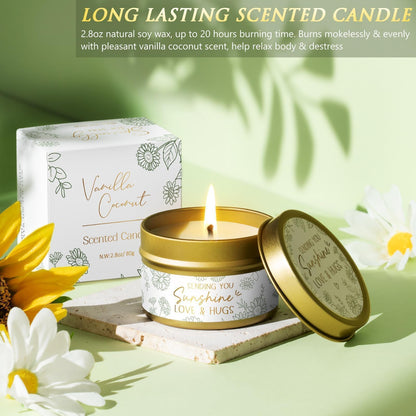 Birthday Gifts for Women Self Care Get Well Soon Gift Baskets, Spa Care Package Thinking of You Gift Set, Sympathy Inspirational Sunflower Mothers Day Easter Gifts for Women Her Mom Friend Sister Wife
