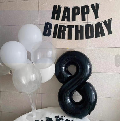 40 Inch Black Number 28 Digital Balloon,Jumbo Mylar Foil Helium Balloon for 28 Balloons for Birthday Party,Wedding Anniversary Party Decorations