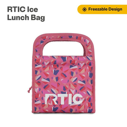 RTIC Ice Lunch Bag, Freezable for Women and Men, Reusable Durable Fabric, Cooler Lunch Bags for On The Go Meals, Commuters, Sweet Hearts
