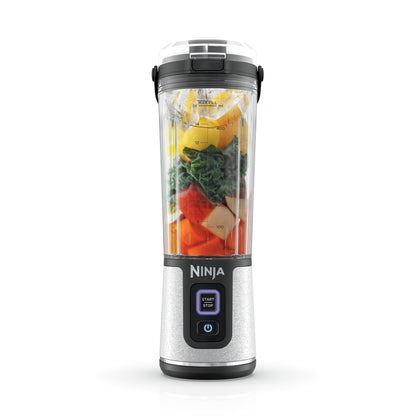 Ninja BC151BK Blast Portable Blender, Cordless, 18oz. Vessel, Personal Blender-for Shakes & Smoothies, BPA Free, Leakproof-Lid & Sip Spout, USB-C Rechargeable, Dishwasher Safe Parts, Black