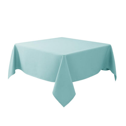 Biscaynebay Textured Fabric Christmas Square Table Cloth 60x60 Inch, Red Water Resistant Spill Proof Tablecloths for Dining, Kitchen, Wedding and Parties, Machine Washable