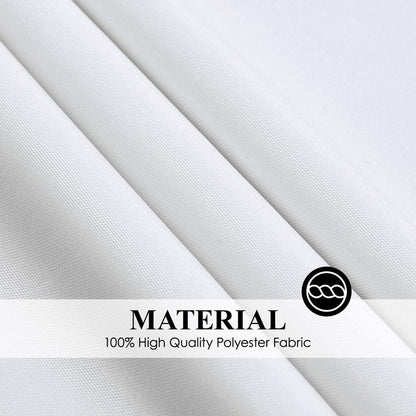 Aocoz Round Tablecloth 120 Inch 10 Pack White Tablecloths Washable Decorative Linen Polyester Table Clothes Cover for Dining Table Banquets Buffet Parties and Wedding