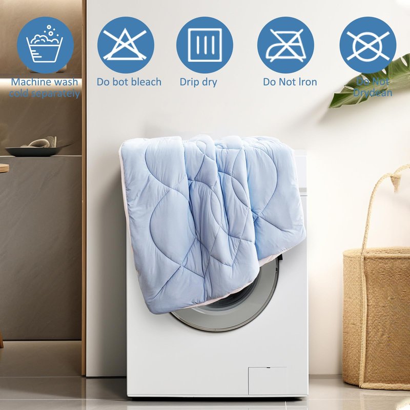 Friendriver King Size Cooling Mattress Pad Waterproof Mattress Topper for Hot Sleepers - Soft Breathable Mattress Cover with 8"-21" Deep Pocket (78×80",Blue)
