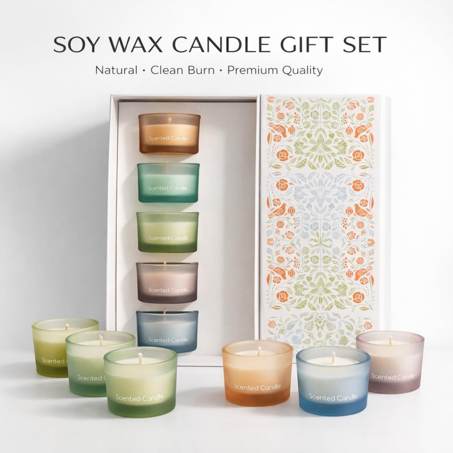 AXIONTEK Soy Wax Candle Gift Set – Premium Holiday Scents for Relaxation & Festive Ambience – Long-Lasting, Clean Burn Aromatherapy Candles – Perfect Christmas, Gift for Aromatherapy Lovers