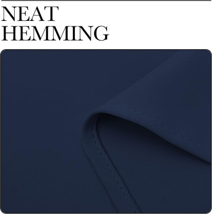 NICETOWN Blackout Curtain Panels - Thermal Insulated Navy Drapes | 2 Panels, 29" x 20" for Bedroom